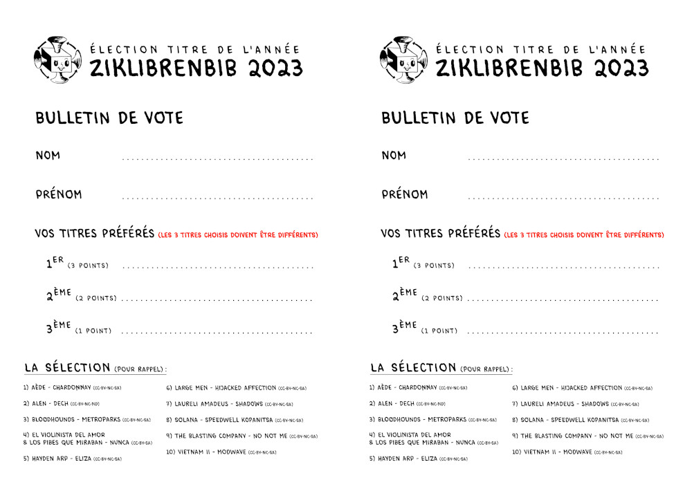 Election Titre de l'année Ziklibrenbib 2023 (BulletinsDeVote-verso-vignette)